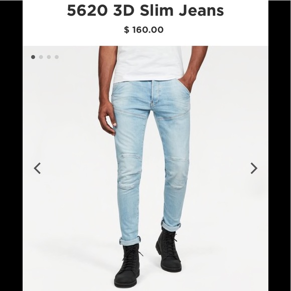 NWT Men’s G-Star Raw Slim 5620 Jeans - Picture 2 of 5